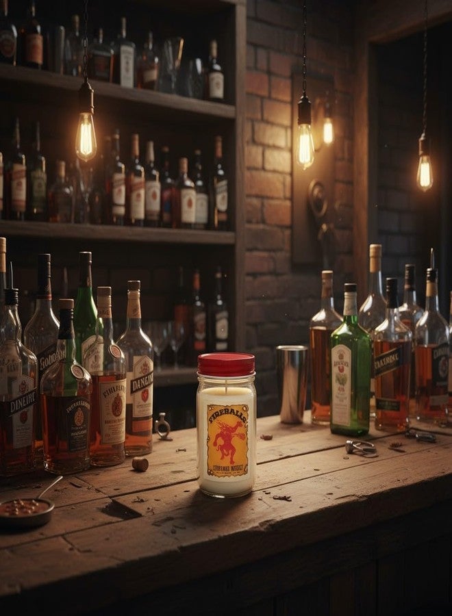 S&M Candle Factory شمعة فايربولز برائحة القرفة والويسكي ~ "شمعة بالمكسرات" ~ شمعة مصنوعة من شمع الصويا الطبيعي الفاخر ~ شمعة ساخرة ~ معطرة للغاية (برطمان 12 أونصة) - Image 2